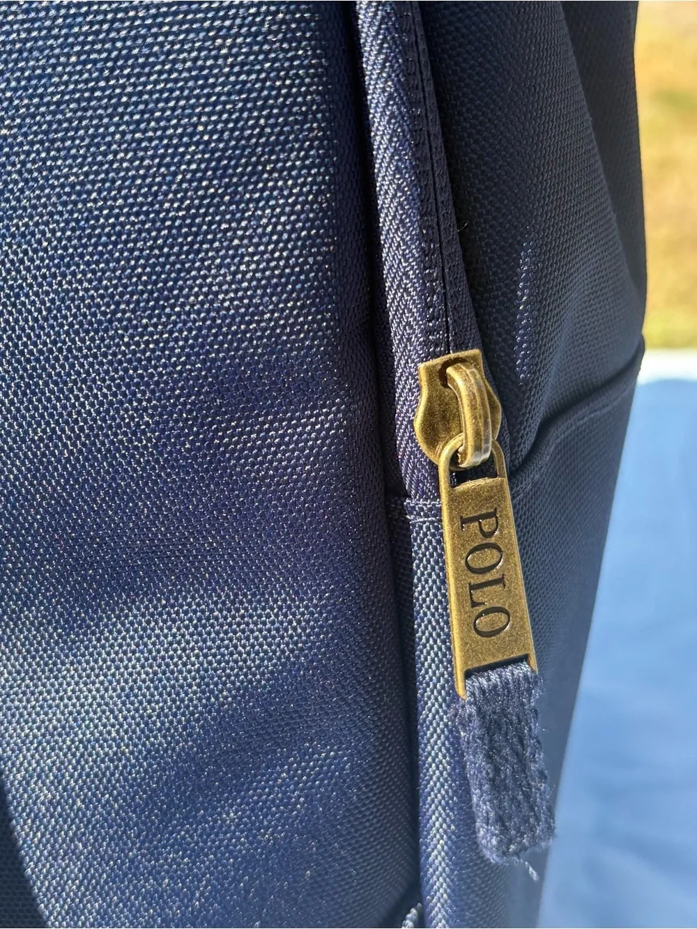 Polo by Ralph Lauren Navy Bear-Embroidered Backpack